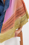 Lana Grossa HALVRUND SJAL Cool Wool Lace Hand-dyed - Stickmönster (SE)