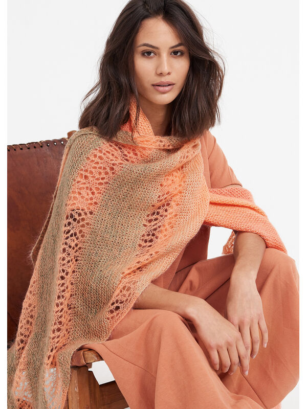 Lana Grossa SJAL Cool Wool Lace Hand-dyed & Silkhair - Stickmönster (SE)