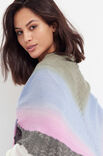 Lana Grossa TREKANTSSJAL Cool Wool Lace Hand-dyed & Cool Wool Lace - Stickmönster (SE)