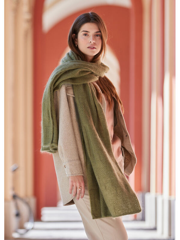 Lana Grossa STOLA Cool Wool Lace & Silkhair - Stickmönster (SE)