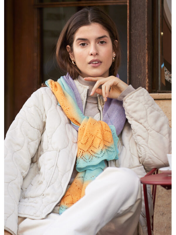 Lana Grossa STOLA Cool Wool Lace hand-dyed - Stickmönster (SE)