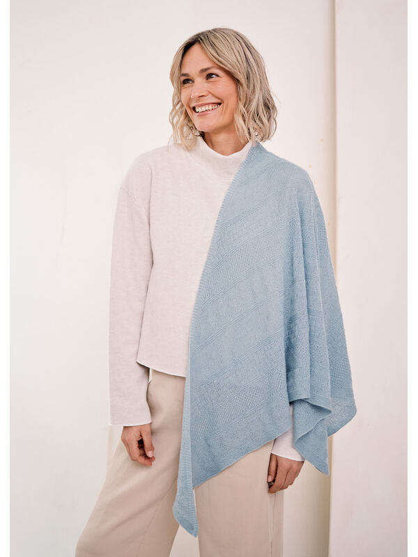 Lana Grossa TREKANTSSJAL Cool Wool Lace - Stickmönster (SE)