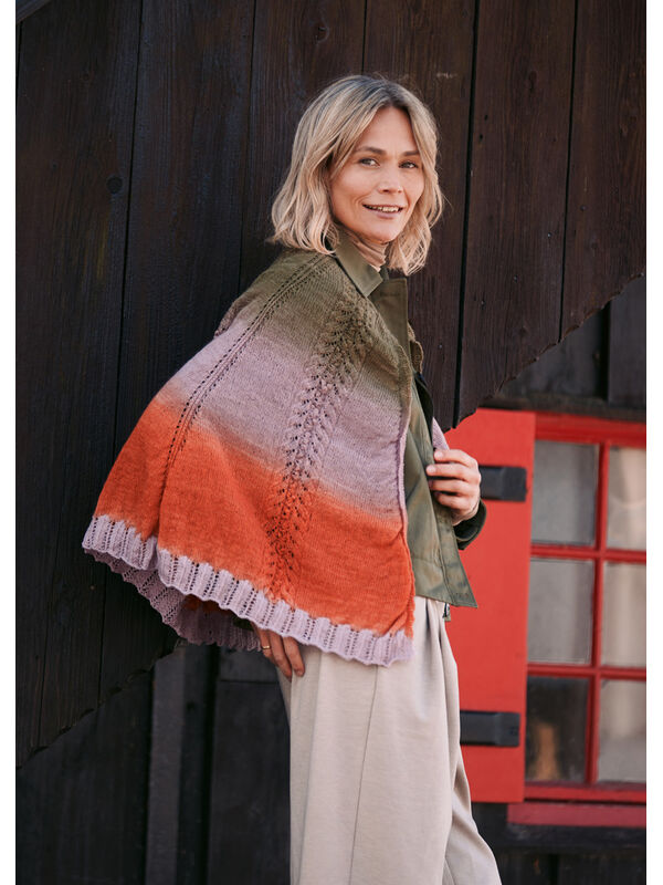 Lana Grossa SJAL Cool Wool Lace hand-dyed & Cool Wool Lace - Stickmönster (SE)