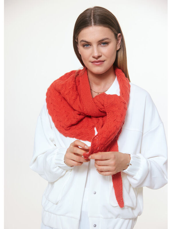 Lana Grossa TREKANTSSJAL Cashmere Pure - Stickmönster (SE)