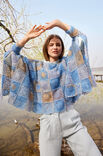 Lana Grossa PONCHO Silkhair Print - Stickmönster (SE)