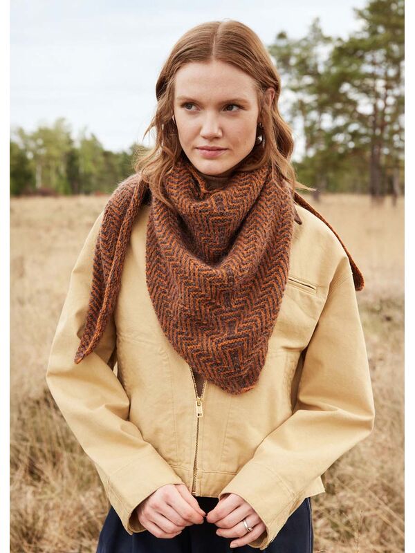 Lana Grossa TREKANTSJAL Cashmere 16 Fine, Silkhair & Cool Wool Lace