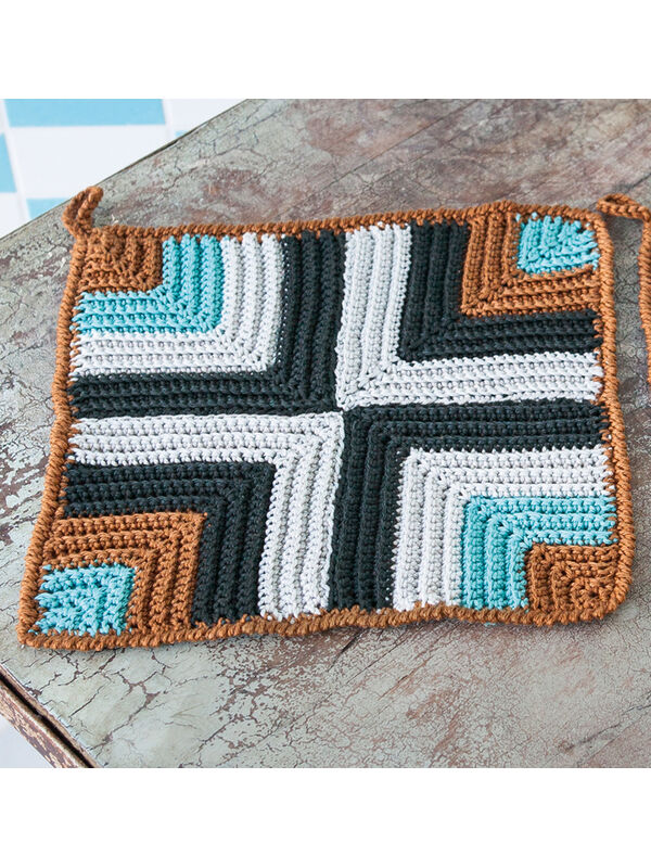 Lana Grossa TOPFLAPPEN IM GRAFISCHEN RELIEFMUSTER Cotone - German Edition