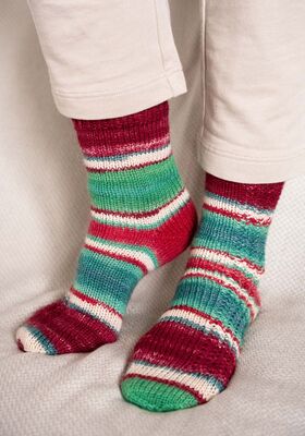 SOCKOR Meilenweit 6-fach Merino Christmas - Stickmönster (SE) från Lana Grossa