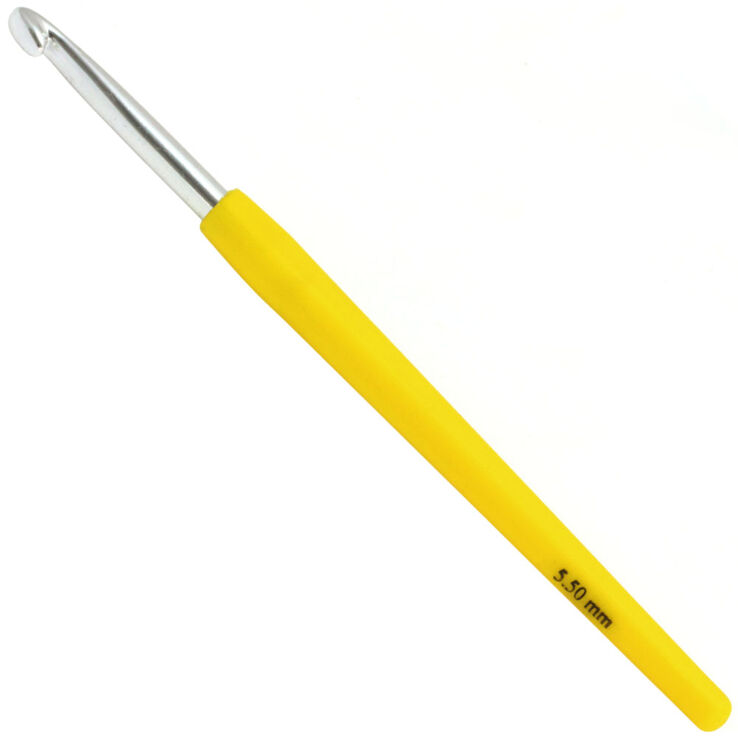 Lana Grossa Virknål Design Color (med mjukt plastgrepp) St. 5,5