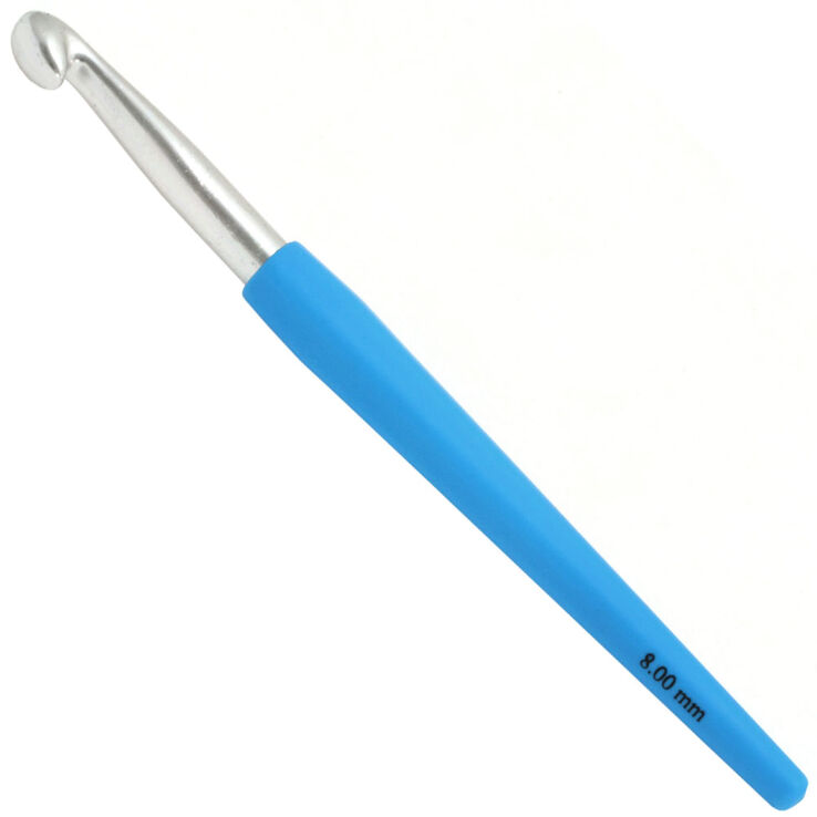 Lana Grossa Virknål Design Color (med mjukt plastgrepp) St. 8,0