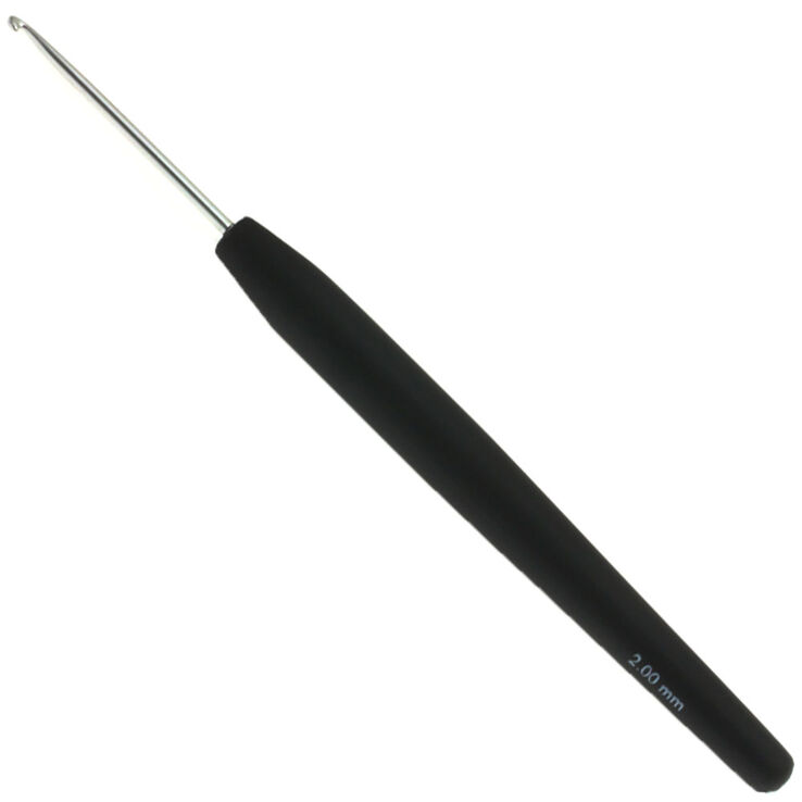 Lana Grossa Virknål Aluminium (med mjukt plastgrepp) St. 2,0