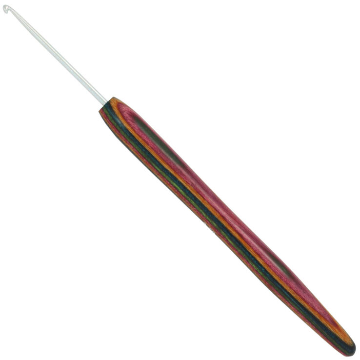 Lana Grossa Virknål Aluminium med grepp i Design-trä: Color St. 2,0