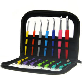 Lana Grossa  Virknåls-Set Aluminium med grepp i Design Color
