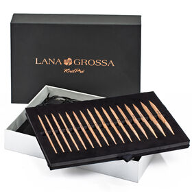 Lana Grossa  SET MED UTBYTBARA RUNDSTICKOR hêtre
