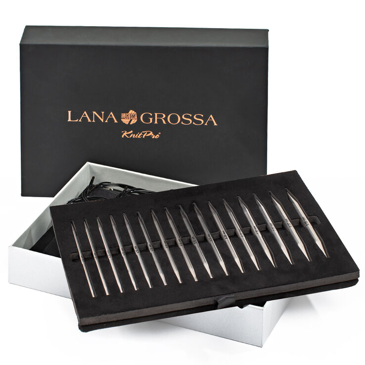 Lana Grossa Rundstickeset rostfritt stål