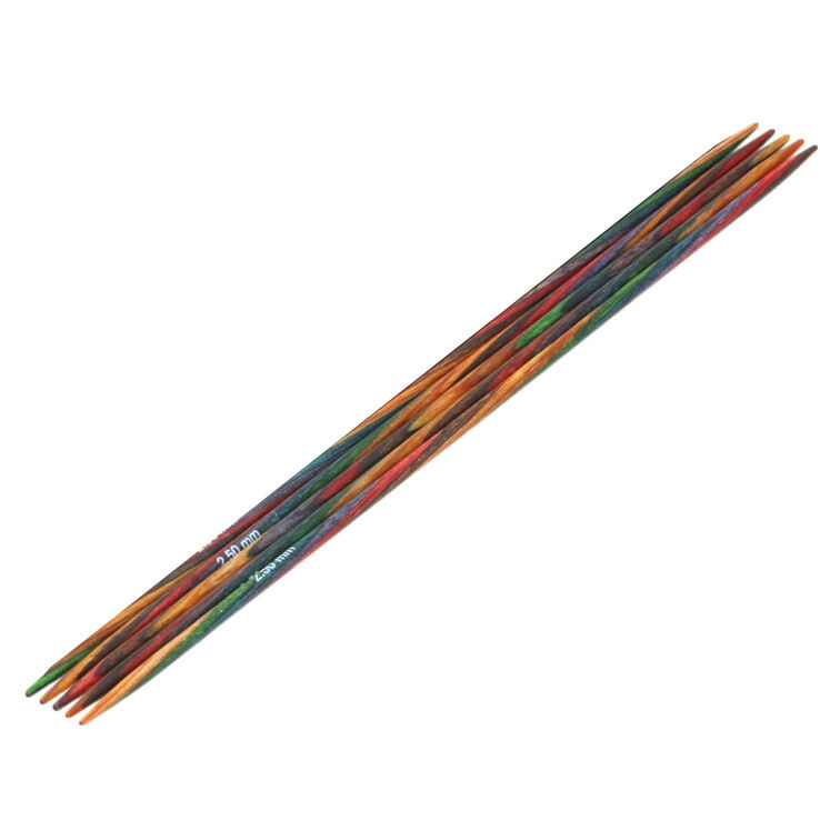 Lana Grossa Strumpstickor Design-trä: Multicolor St. 2,5/15cm