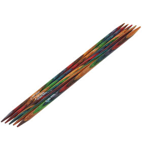 Lana Grossa Strumpstickor Design-trä: Multicolor St. 4,0/15cm 
