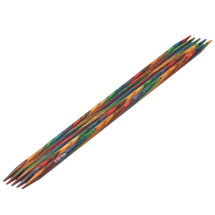 Lana Grossa Strumpstickor Design-trä: Multicolor St. 5,5/20cm