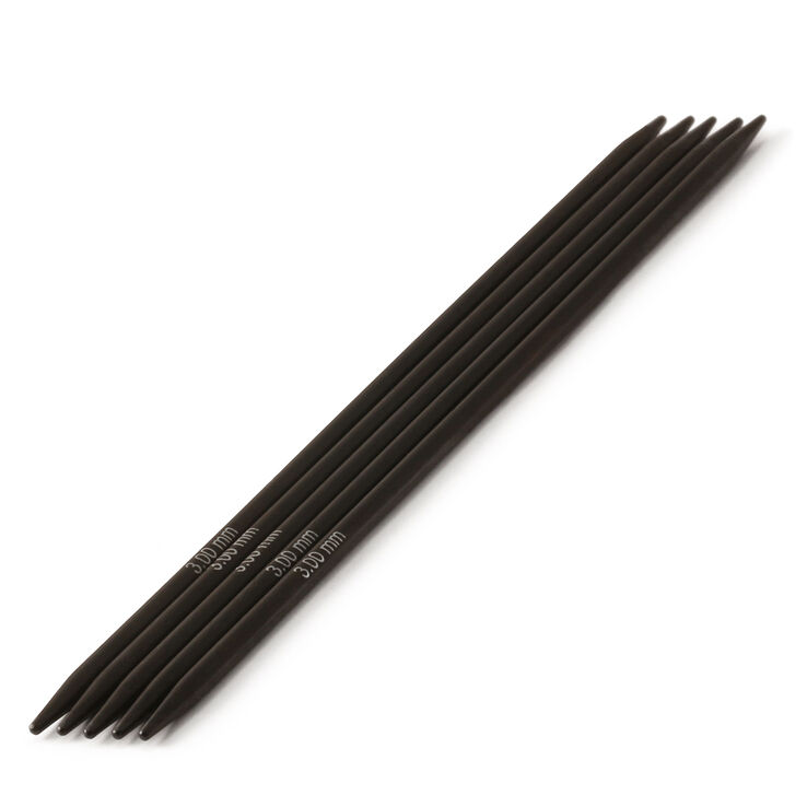 Lana Grossa Strumpstickor Nera Ebony St. 3,0/15cm