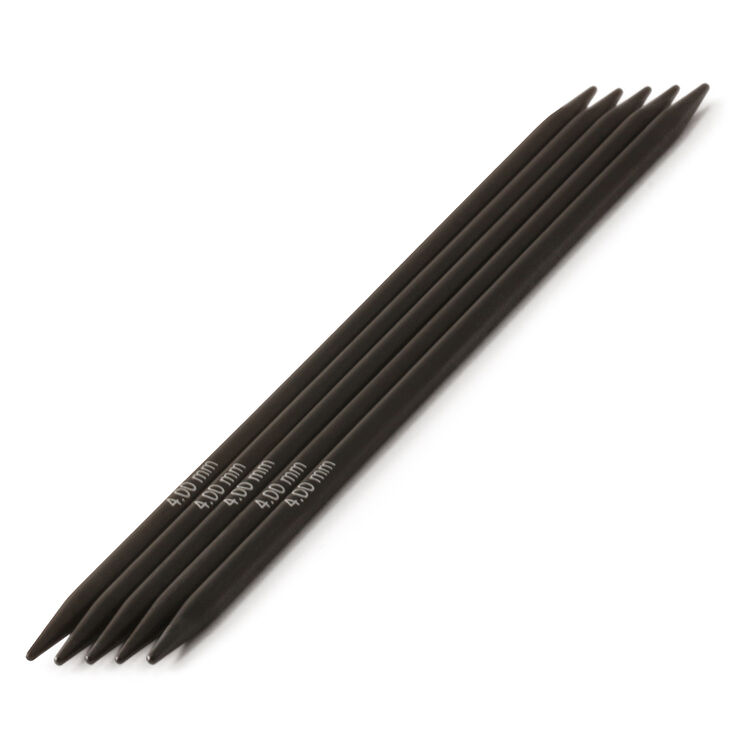 Lana Grossa Strumpstickor Nera Ebony St. 4,0/15cm