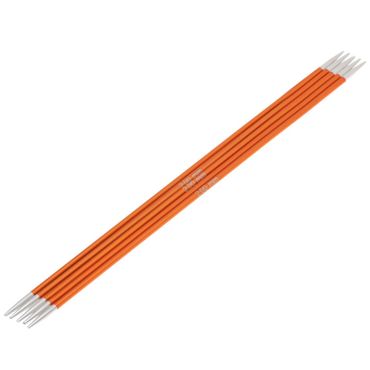 Lana Grossa Strumpstickor Aluminium Rainbow St. 2,0/15cm