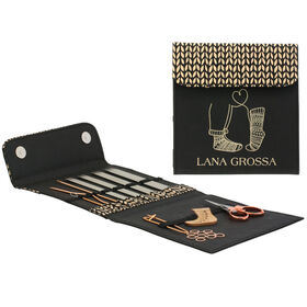 Lana Grossa Sockstickset rostfritt stål - Tanja Steinbach 