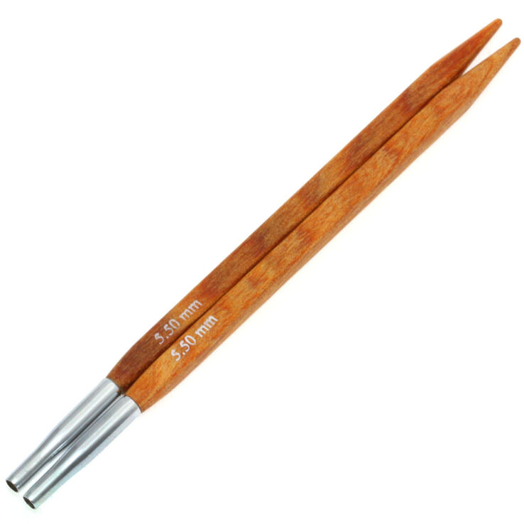 Lana Grossa Utbytbara rundstickor Vario Design-trä: Quattro St. 5,5