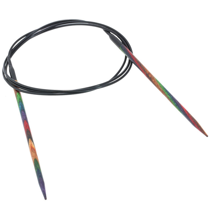 Lana Grossa Rundsticka Design-trä: Multicolor St. 3,25/100cm