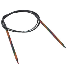 Lana Grossa Rundsticka Design-trä: Multicolor St. 4,0/100cm 