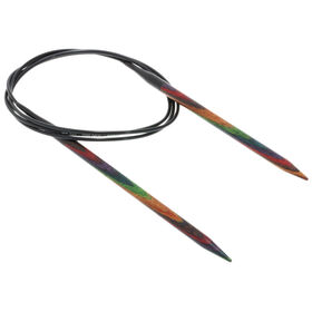 Lana Grossa Rundsticka Design-trä: Multicolor St. 5,0/100cm 