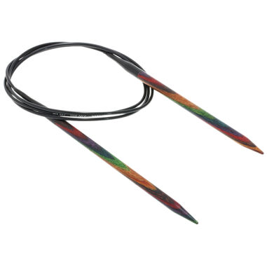 Lana Grossa Rundsticka Design-trä: Multicolor St. 5,0/100cm