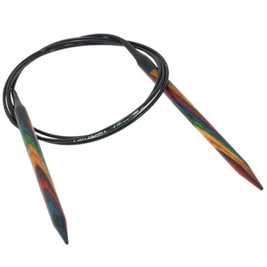 Lana Grossa Rundsticka Design-trä: Multicolor St. 6,0/100cm