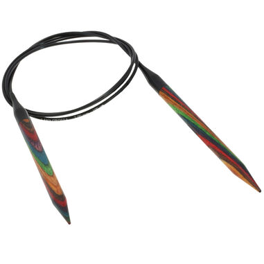 Lana Grossa Rundsticka Design-trä: Multicolor St. 7,0/100cm