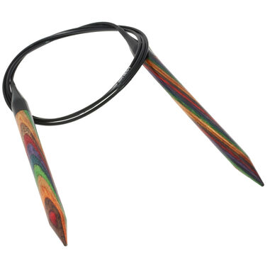 Lana Grossa Rundsticka Design-trä: Multicolor St. 8,0/100cm
