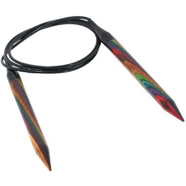 Lana Grossa Rundsticka Design-trä: Multicolor St. 9,0/100cm