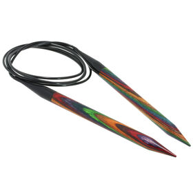 Lana Grossa Rundsticka Design-trä: Multicolor St. 10,0/120cm 
