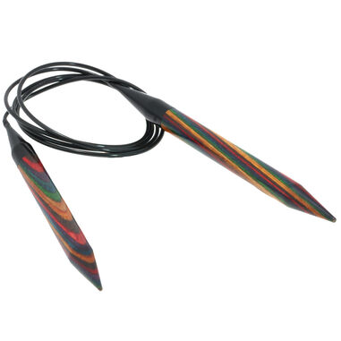 Lana Grossa Rundsticka Design-trä: Multicolor St. 12,0/120cm