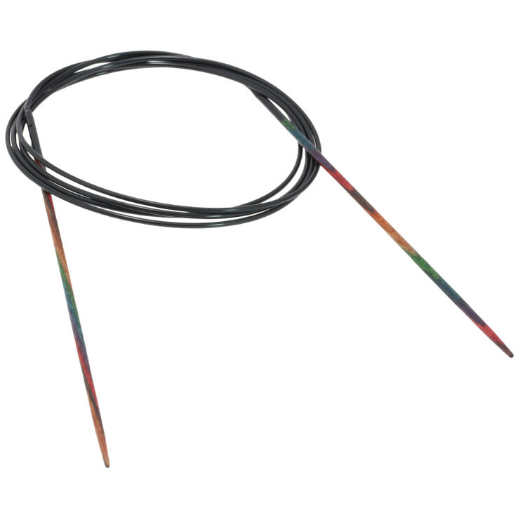 Lana Grossa Rundsticka Design-trä: Multicolor St. 2,0/120cm