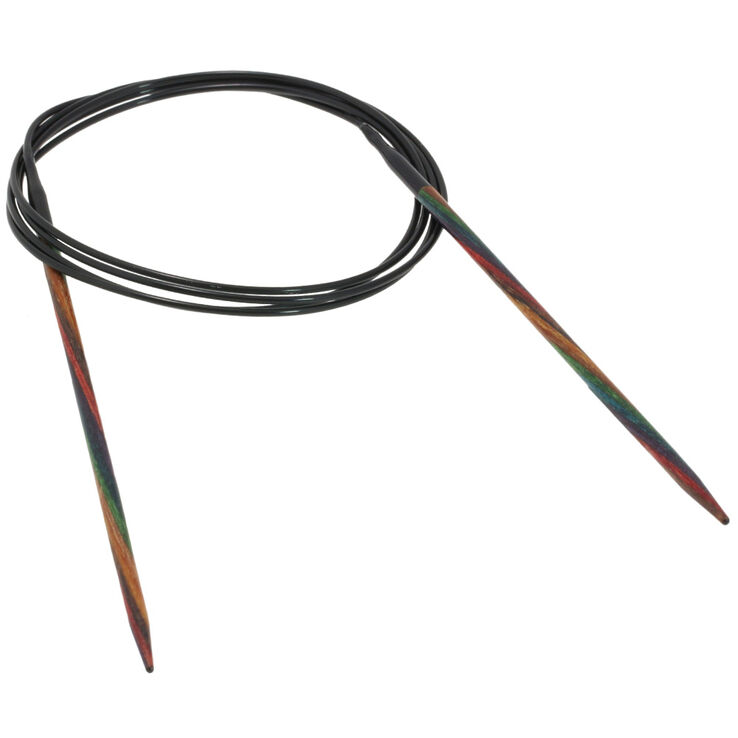 Lana Grossa Rundsticka Design-trä: Multicolor St. 3,0/120cm