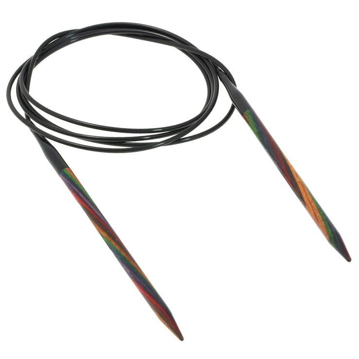 Lana Grossa Rundsticka Design-trä: Multicolor St. 5,0/120cm