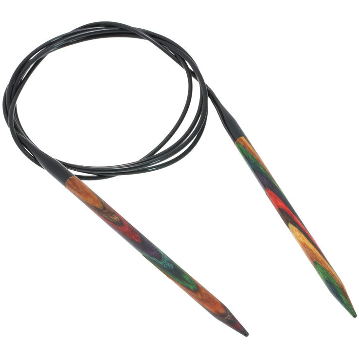 Lana Grossa Rundsticka Design-trä: Multicolor St. 5,5/120cm