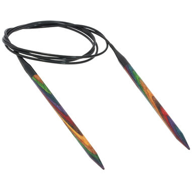 Lana Grossa Rundsticka Design-trä: Multicolor St. 6,0/120cm