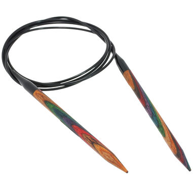 Lana Grossa Rundsticka Design-trä: Multicolor St. 6,5/120cm