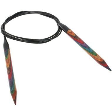 Lana Grossa Rundsticka Design-trä: Multicolor St. 7,0/120cm