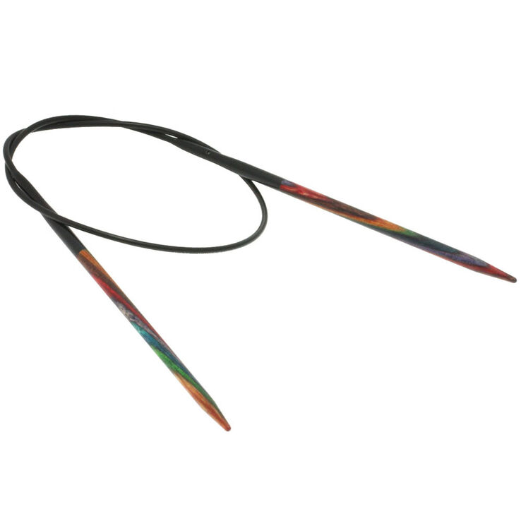 Lana Grossa Rundsticka Design-trä: Multicolor St. 3,25/40cm