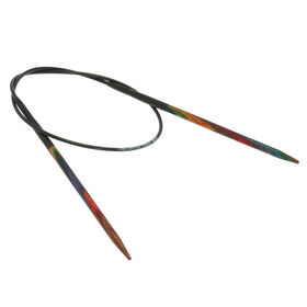 Lana Grossa Rundsticka Design-trä: Multicolor St. 3,5/40cm 