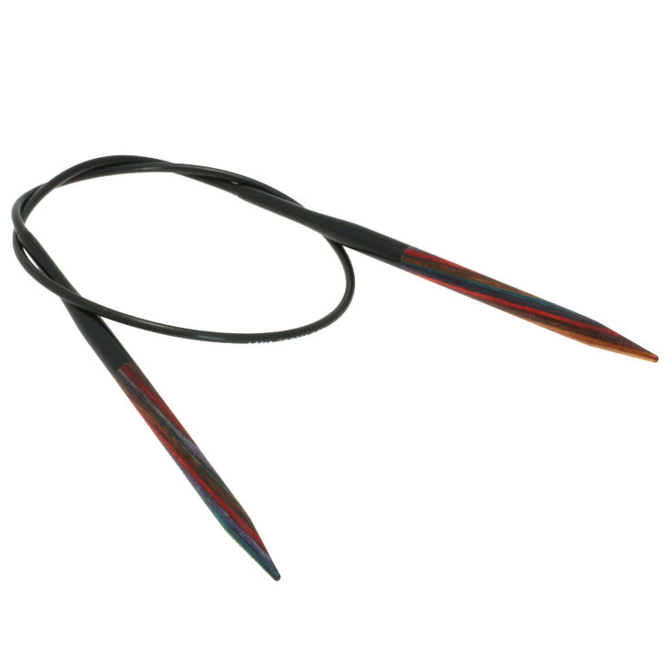 Lana Grossa Rundsticka Design-trä: Multicolor St. 4,5/40cm