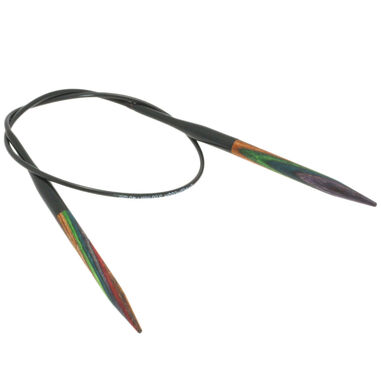 Lana Grossa Rundsticka Design-trä: Multicolor St. 5,0/40cm