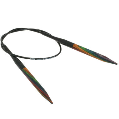 Lana Grossa Rundsticka Design-trä: Multicolor St. 5,5/40cm