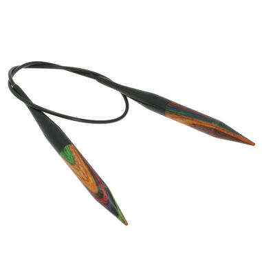 Lana Grossa Rundsticka Design-trä: Multicolor St. 8,0/40cm